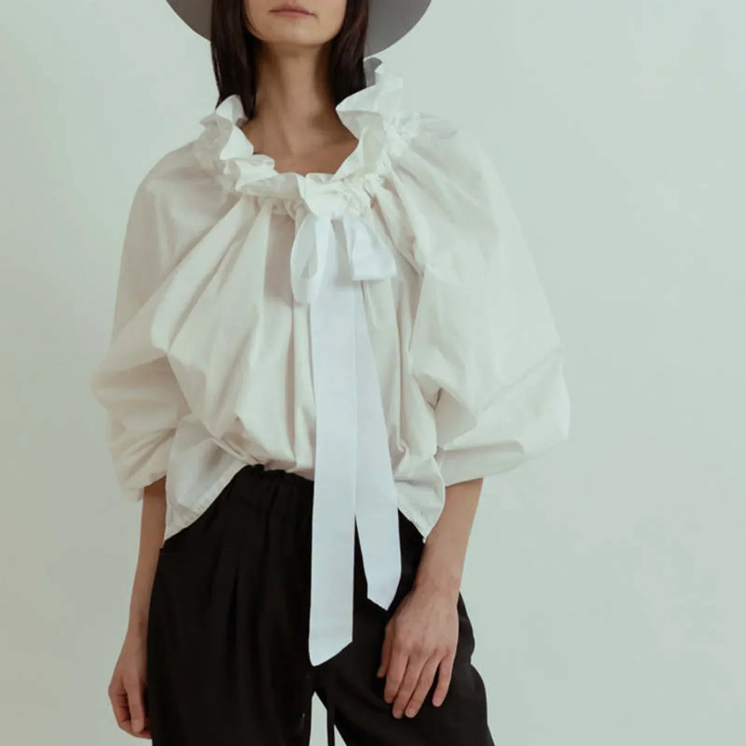 Muse and Valeur | Puffed Cotton Blouse