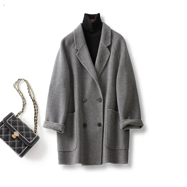 Muse and Valeur | Wool Herringbone Coat