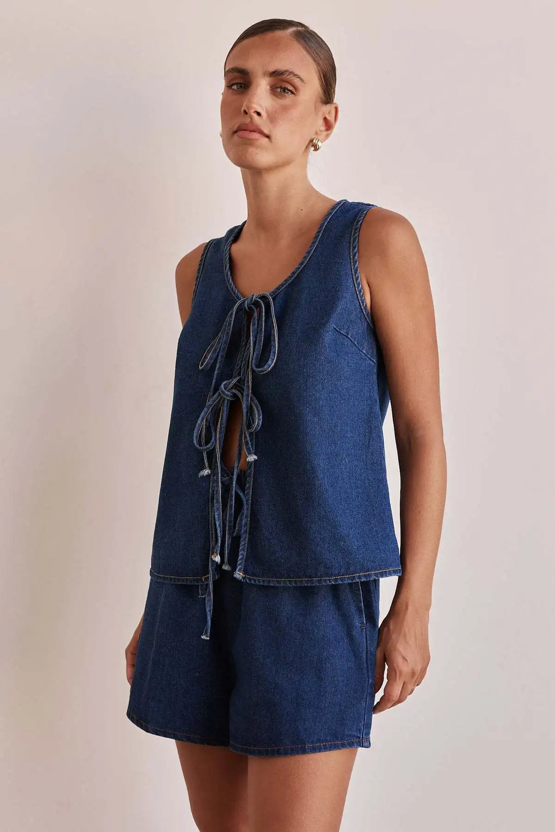 Muse and Valeur | Denim Tie Set