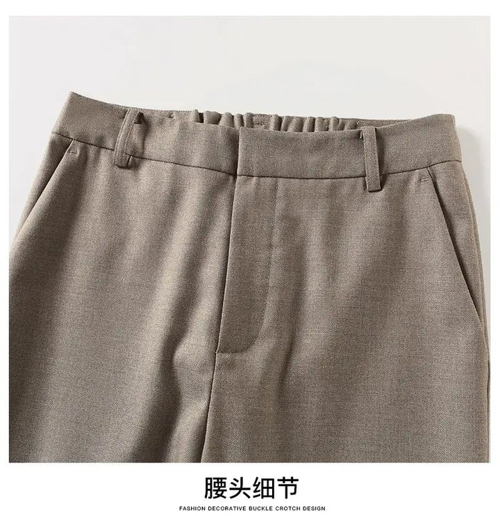 Muse & Valeur | High-Waist Trousers for Women in Elegant Fabric
