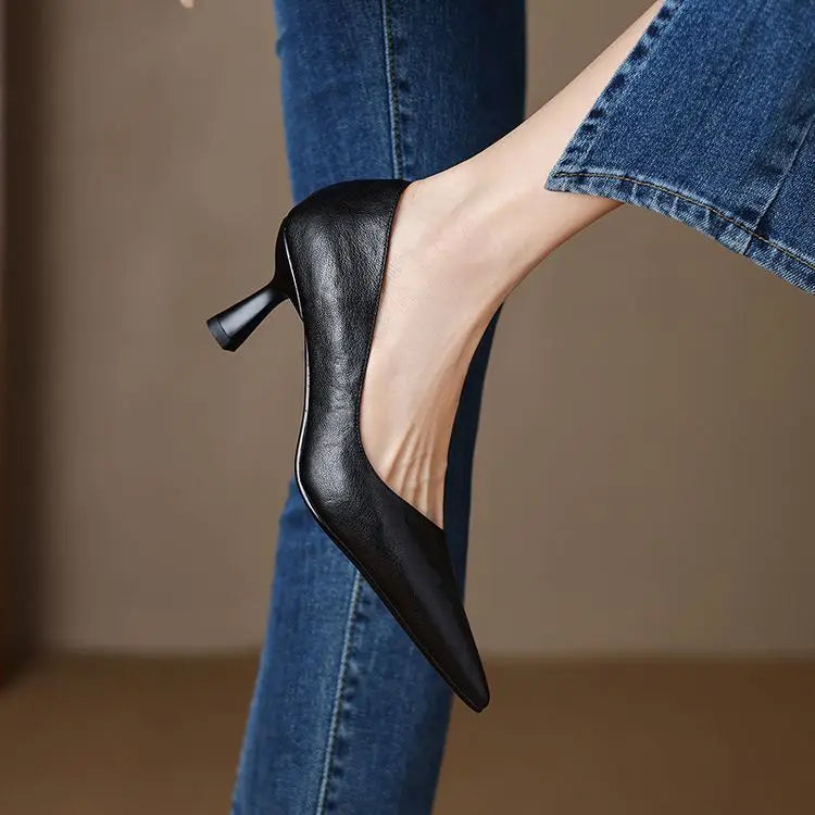 Muse & Valeur | Genuine Leather Heels for Women