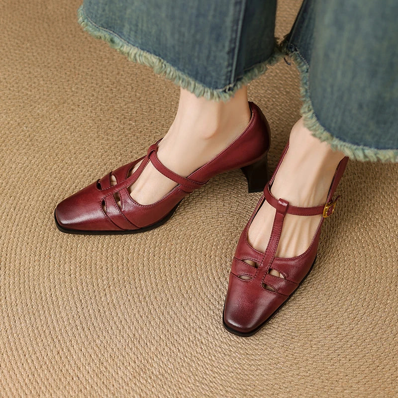Muse & Valeur | Genuine Leather Heels for Women