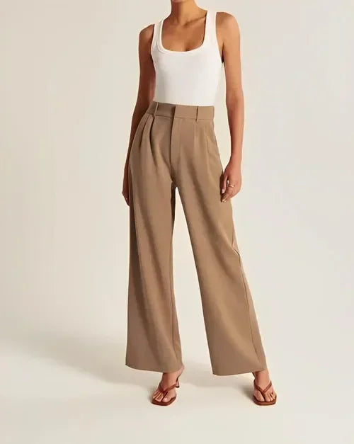 Muse & Valeur | Tailored Wide-Leg Trousers for Women in Classic Black