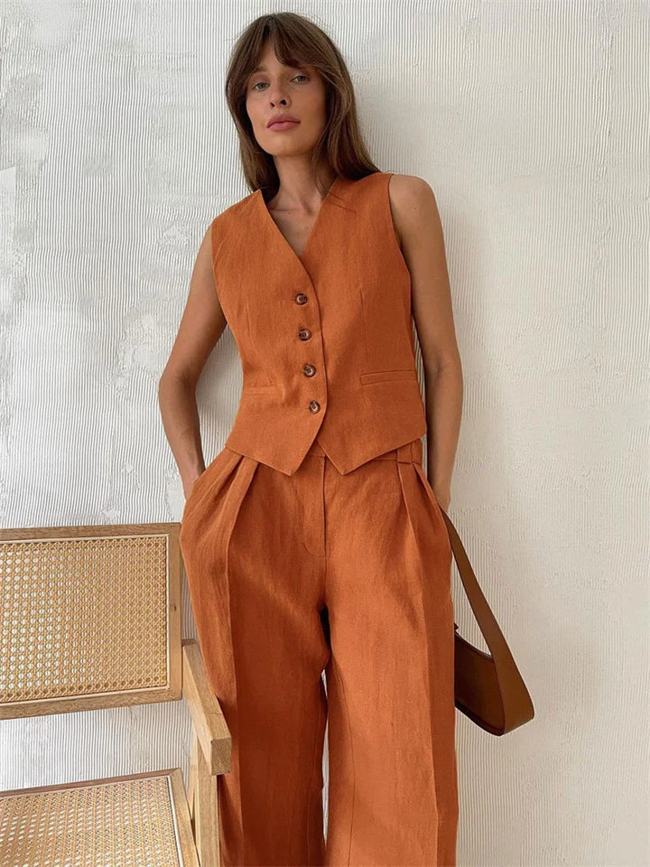 Muse and Valeur | Linen Trouser Set