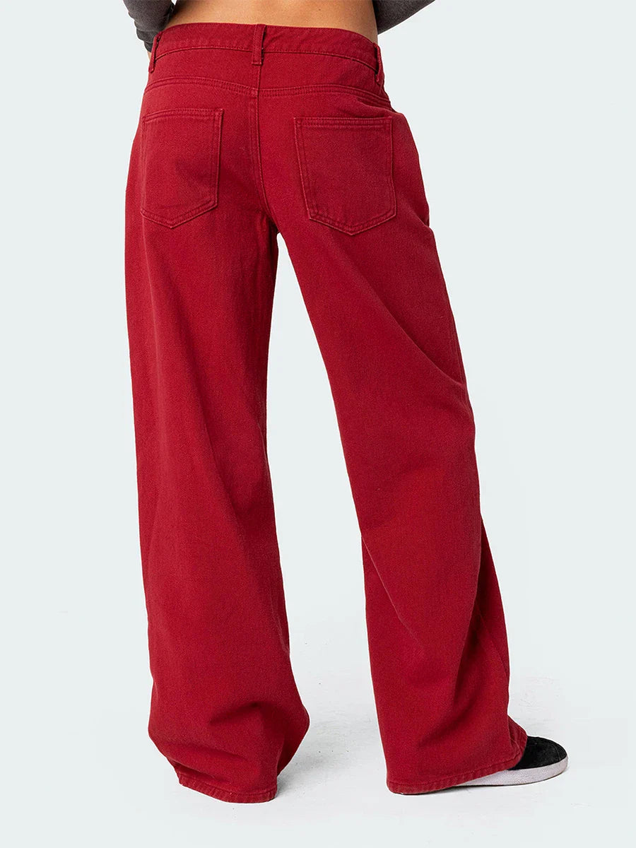 Muse & Valeur | Straight Jeans for Women in Denim Blue
