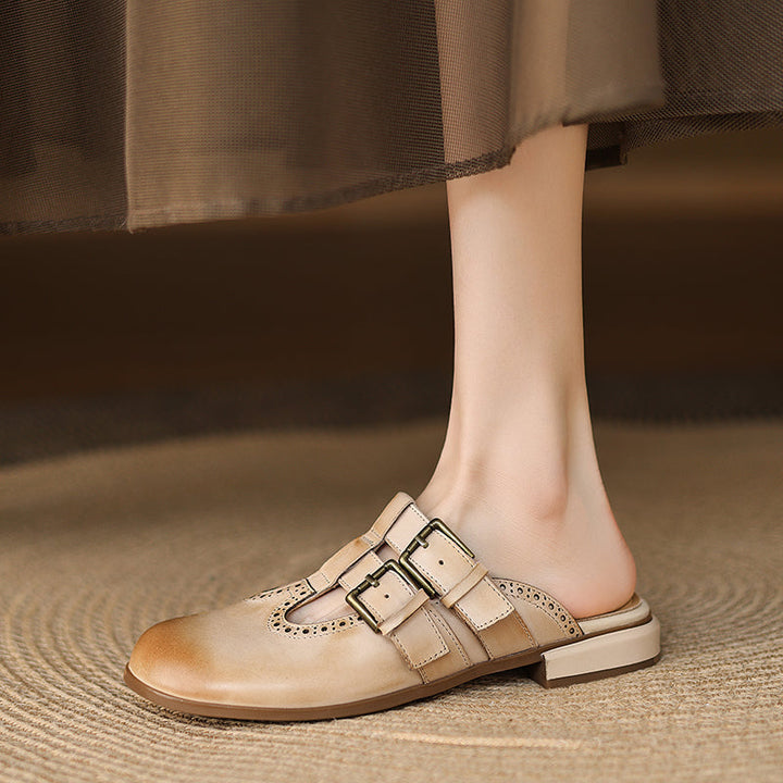 Muse & Valeur | Genuine Leather Mules for Women