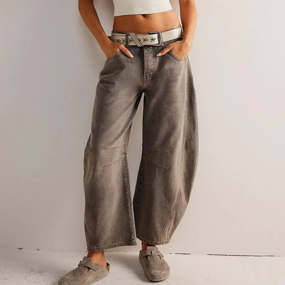 Muse & Valeur | Barrel-Leg Denim Jeans for Women