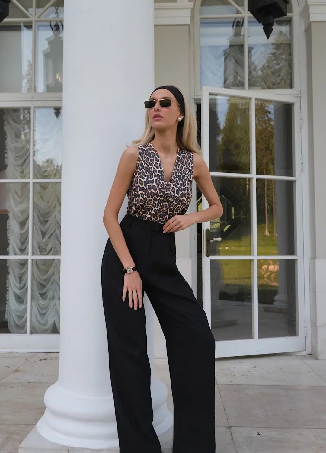 Muse & Valeur | Linen Wide-Leg Trousers for Women in Natural