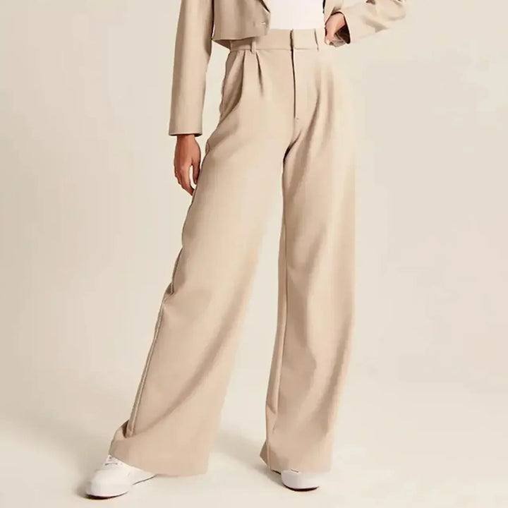Muse & Valeur | Tailored Wide-Leg Trousers for Women in Classic Black