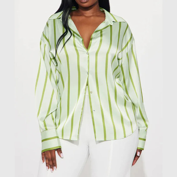 Muse and Valeur | Satin Stripe Shirt