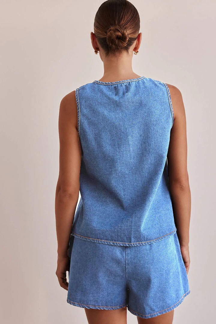 Muse and Valeur | Denim Tie Set