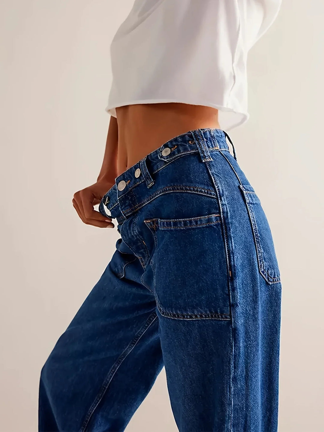 Muse & Valeur | High-Waist Wide-Leg Denim Trousers for Women