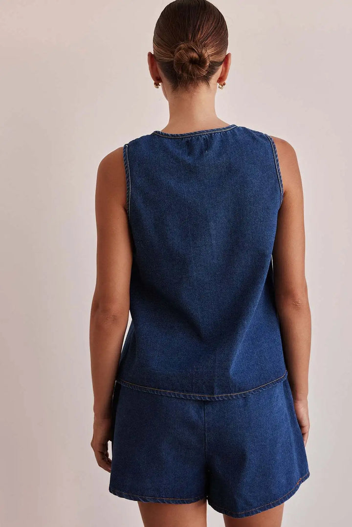 Muse and Valeur | Denim Tie Set