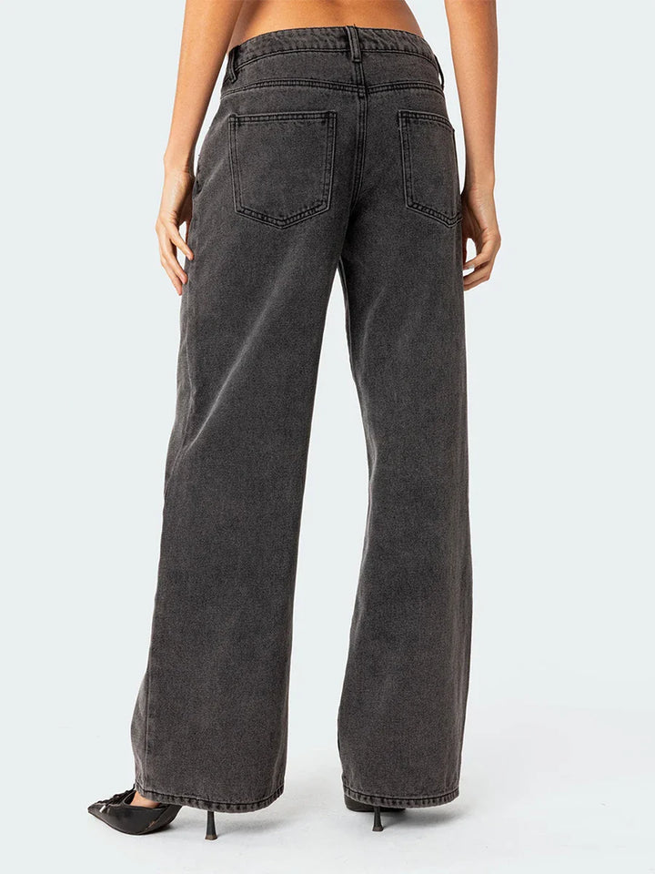 Muse & Valeur | Straight Jeans for Women in Denim Blue