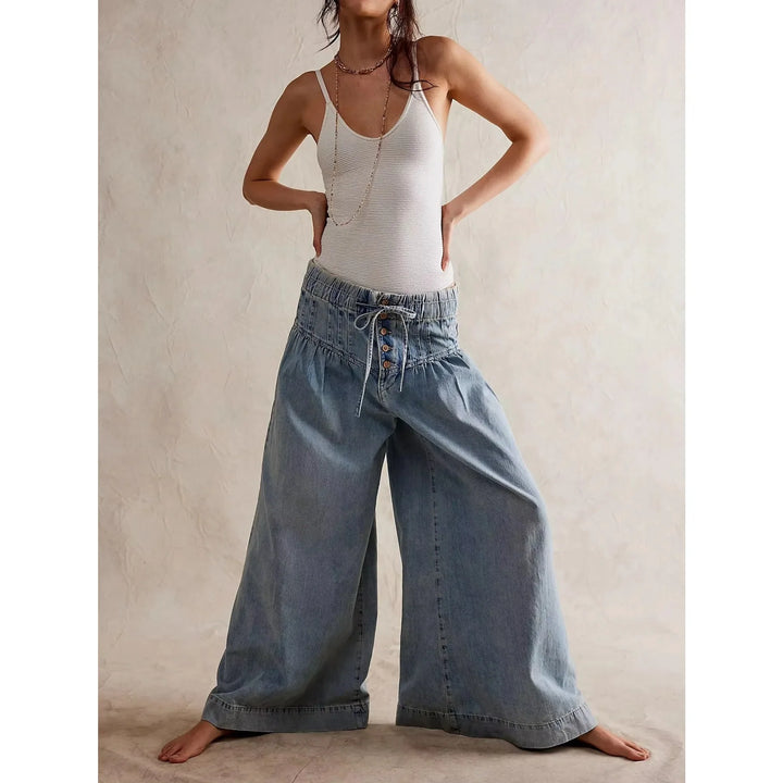 Muse & Valeur | Women's Chambray Pull-On Jeans
