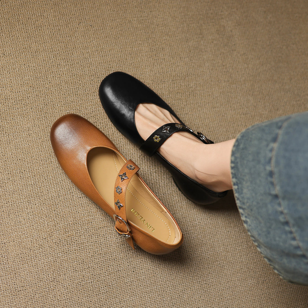 Muse & Valeur | Genuine Leather Flats for Women