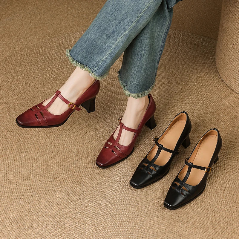 Muse & Valeur | Genuine Leather Heels for Women