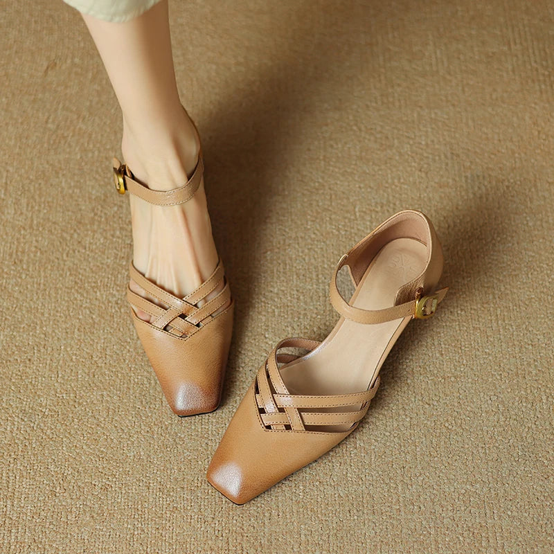 Muse & Valeur | Genuine Leather Heels for Women