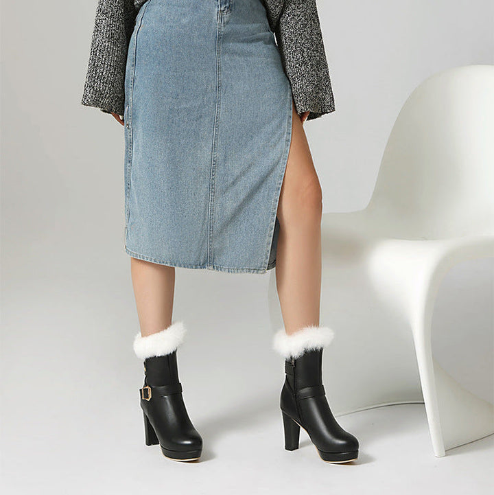 Muse & Valeur | Leather Ankle Boots for Women in Black