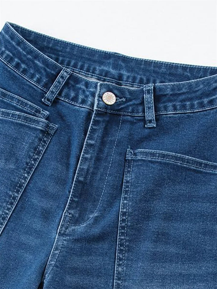 Muse & Valeur | Structured Barrel Jeans for Women in Denim
