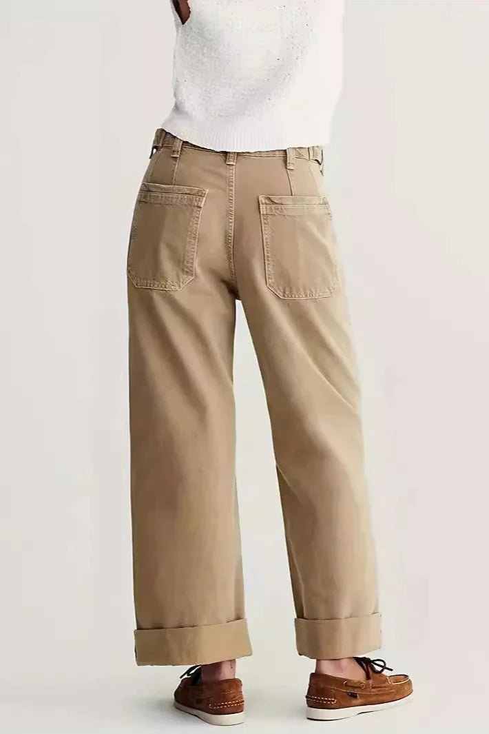 Muse & Valeur | High-Waist Wide-Leg Denim Trousers for Women
