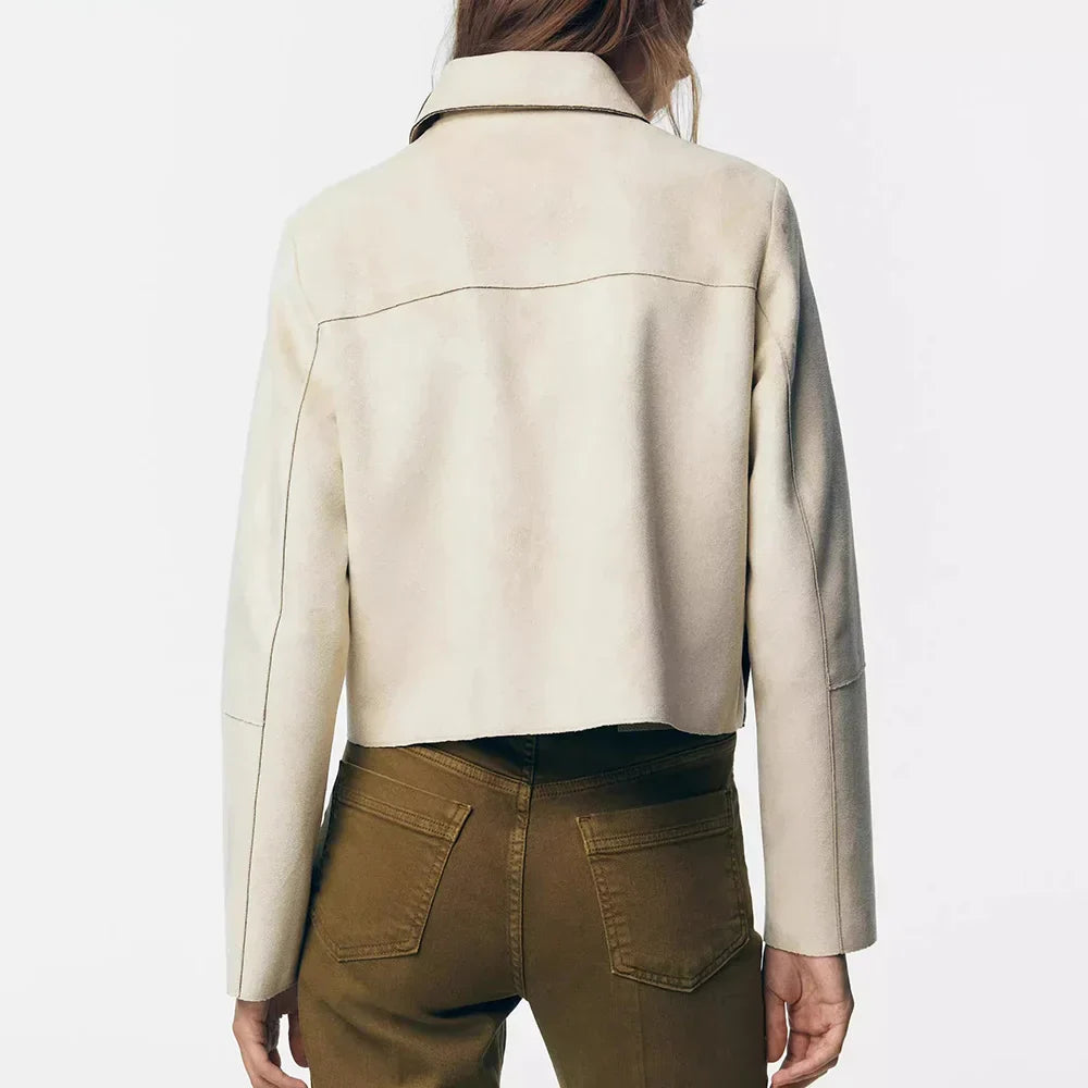Muse and Valeur | Suede Cropped Jacket