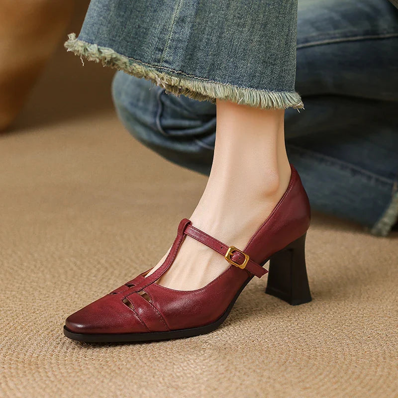 Muse & Valeur | Genuine Leather Heels for Women