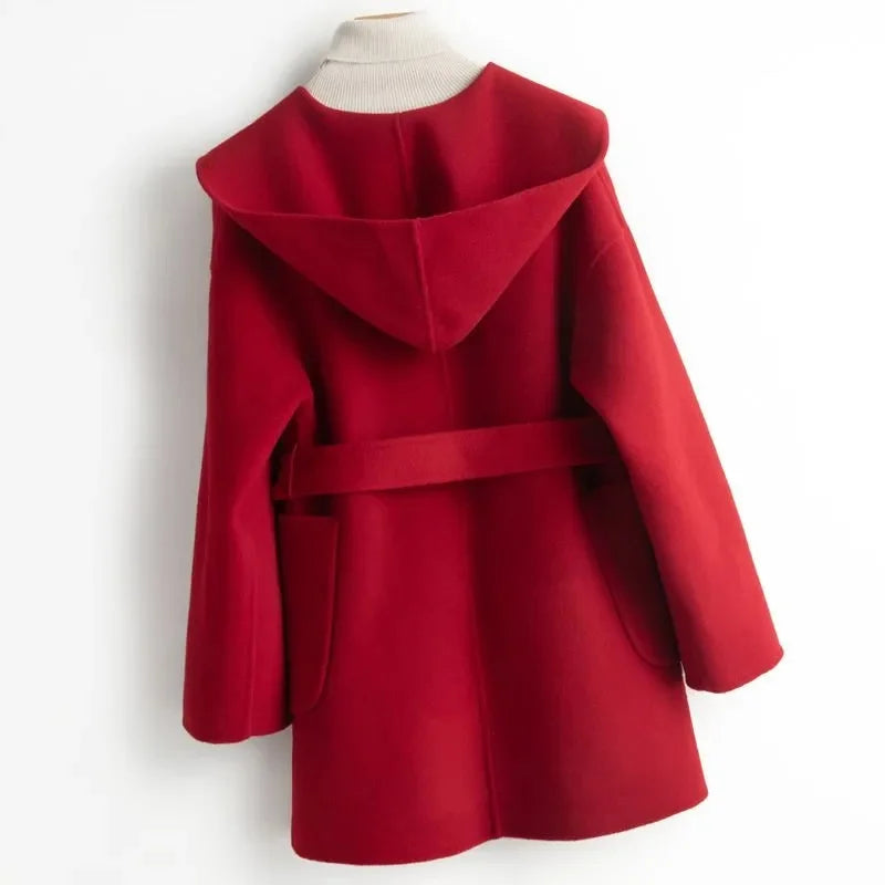 Muse and Valeur | Long Pointed Coat in Camel Hair