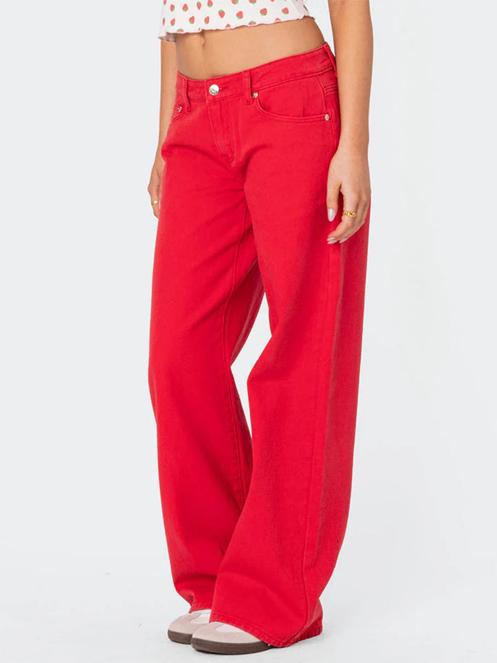 Muse & Valeur | Straight Jeans for Women in Denim Blue
