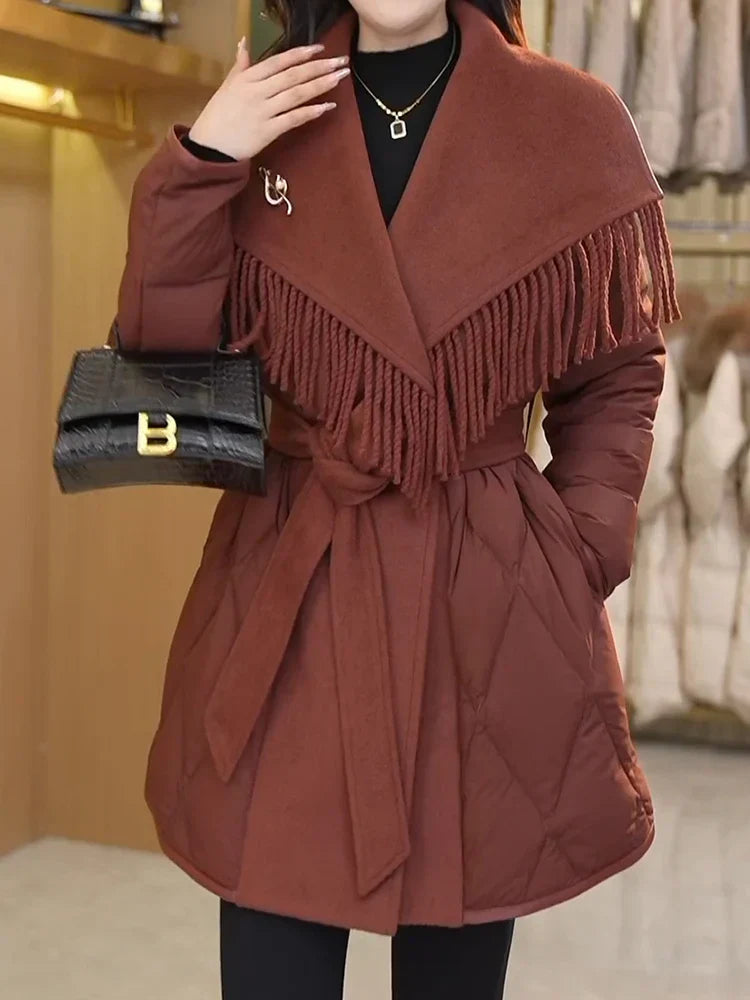 Muse and Valeur | Fringe Down Coat