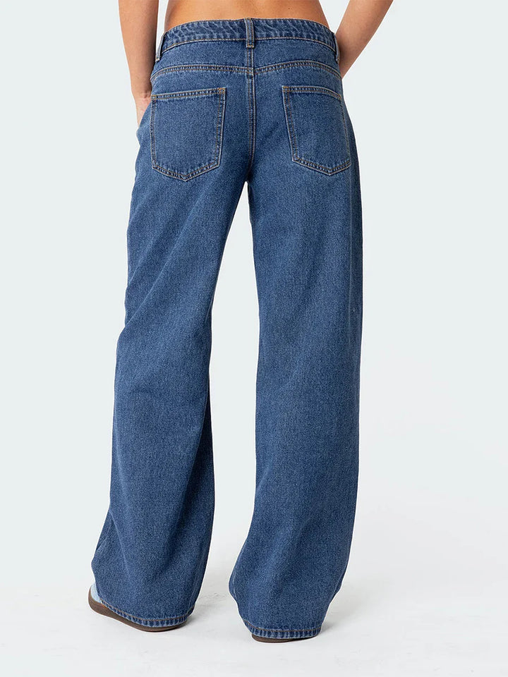 Muse & Valeur | Straight Jeans for Women in Denim Blue