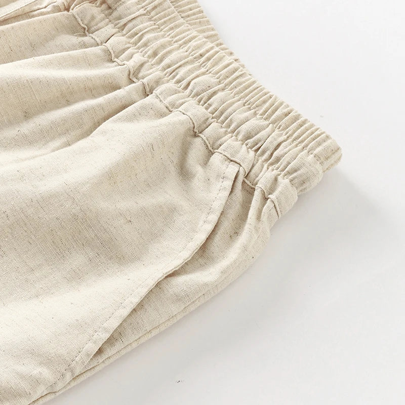 Muse & Valeur | Linen Lounge Pant for Women in Relaxed Fit, Natural Color