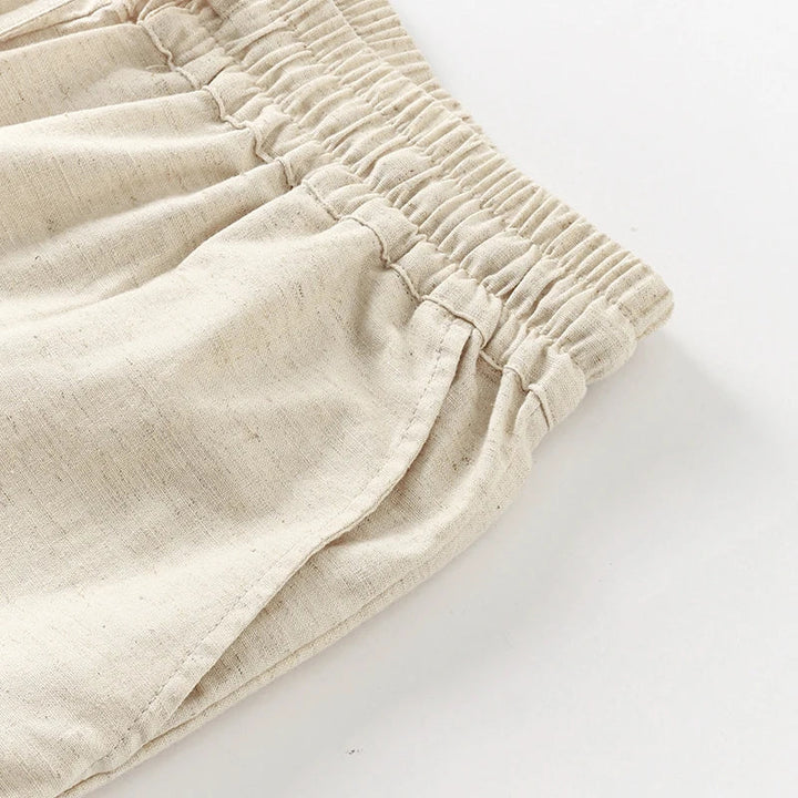 Muse & Valeur | Linen Lounge Pant for Women in Relaxed Fit, Natural Color
