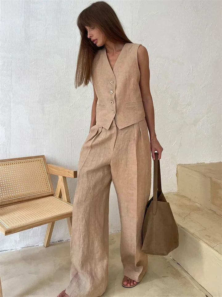 Muse and Valeur | Linen Trouser Set