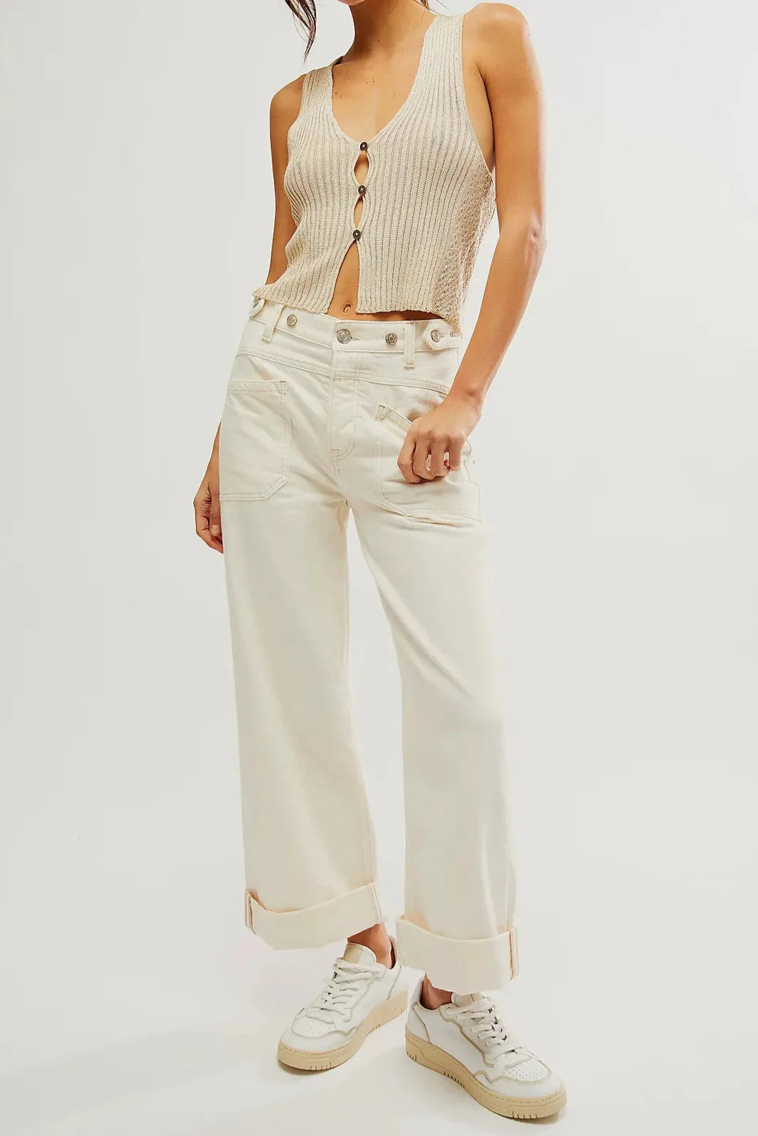 Muse & Valeur | High-Waist Wide-Leg Denim Trousers for Women