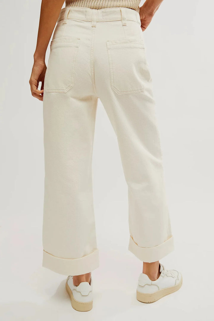 Muse & Valeur | High-Waist Wide-Leg Denim Trousers for Women