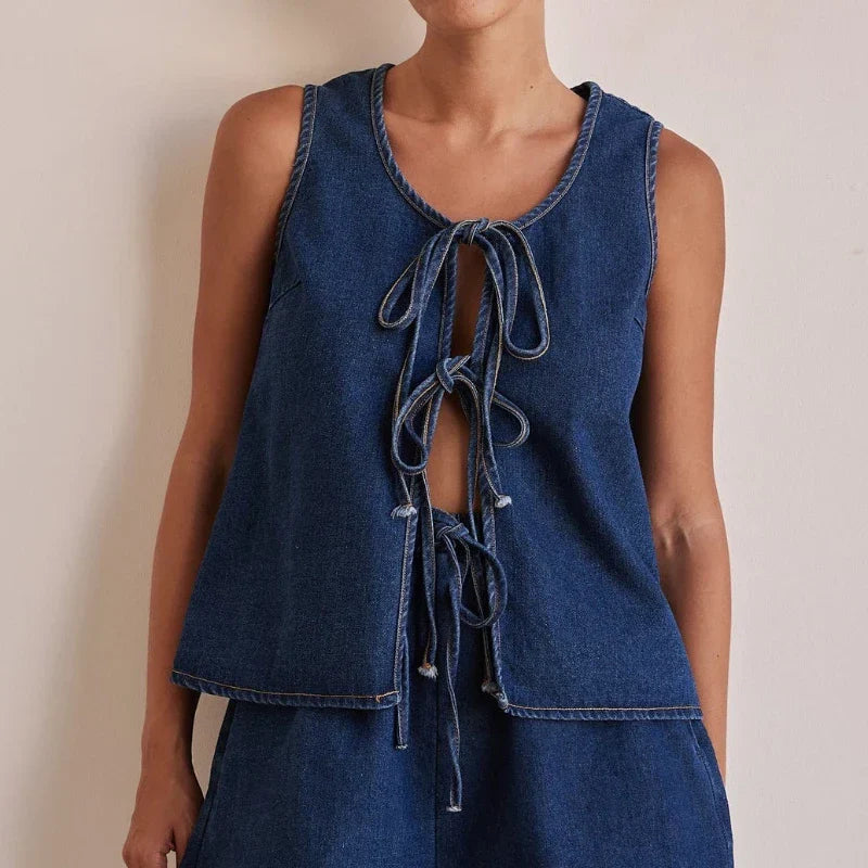 Muse and Valeur | Denim Tie Set