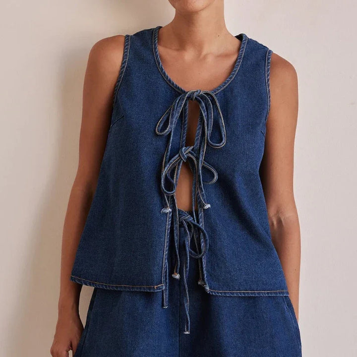 Muse and Valeur | Denim Tie Set