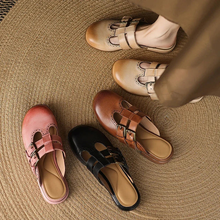 Muse & Valeur | Genuine Leather Mules for Women