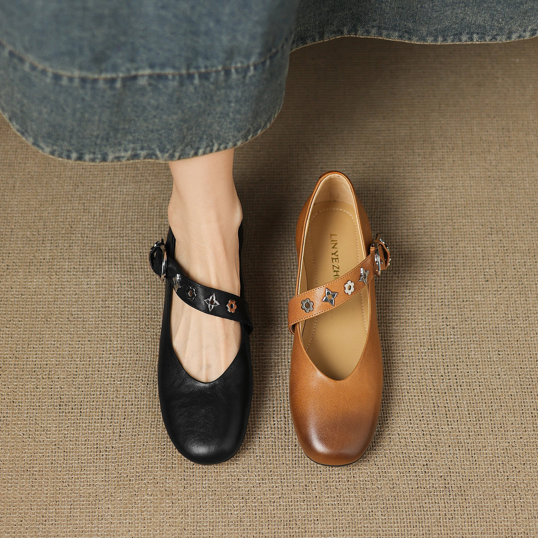 Muse & Valeur | Genuine Leather Flats for Women