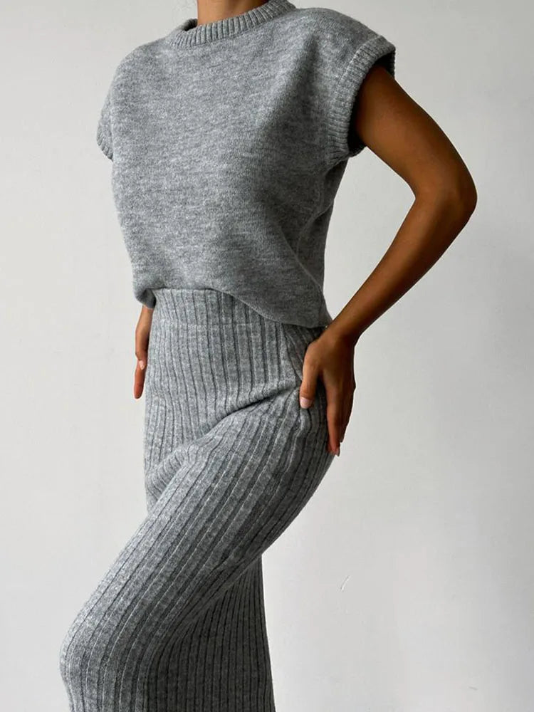 Muse and Valeur | Rib Sleeveless Set