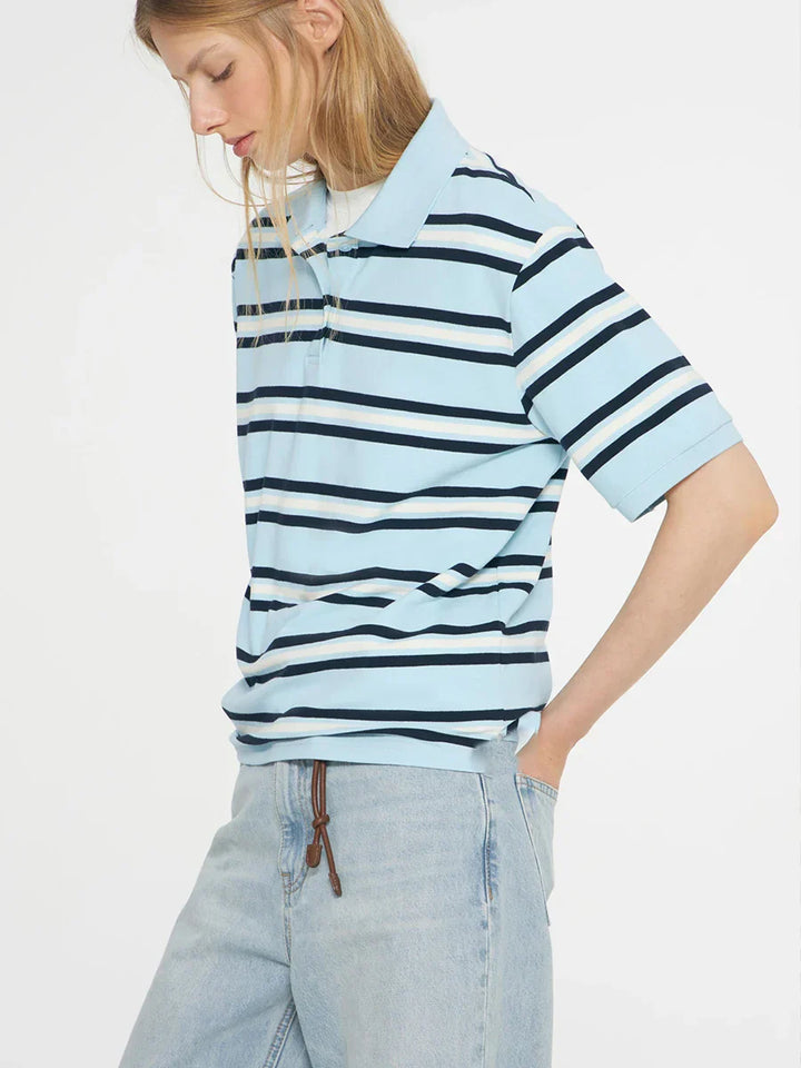 Muse and Valeur | Stripe Polo Tee