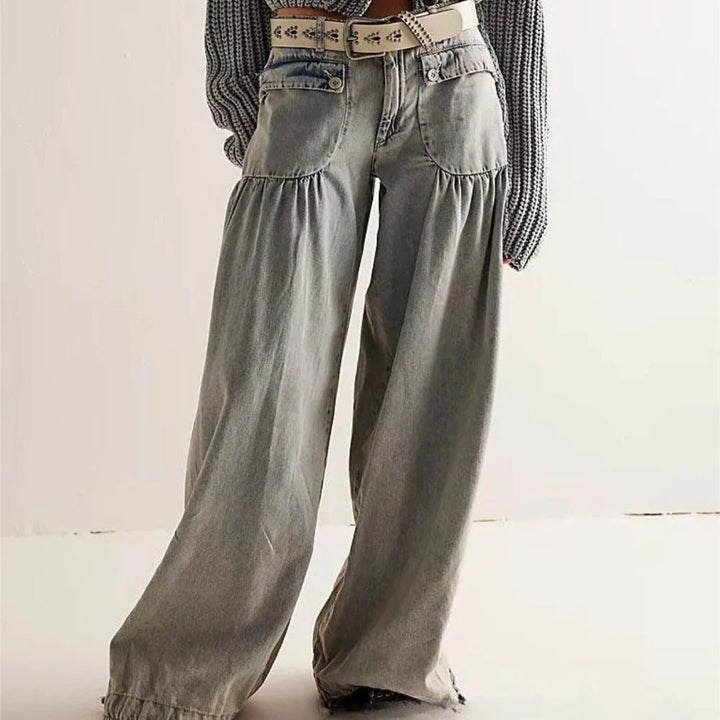 Muse & Valeur | Wide-Leg Denim for Women in Blue