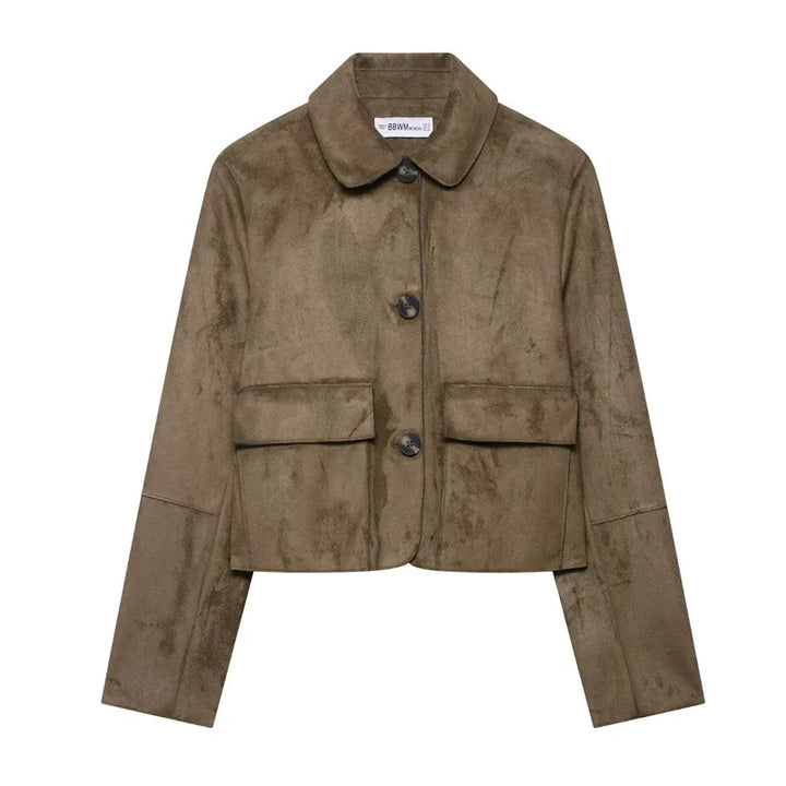 Muse and Valeur | Suede Cropped Jacket