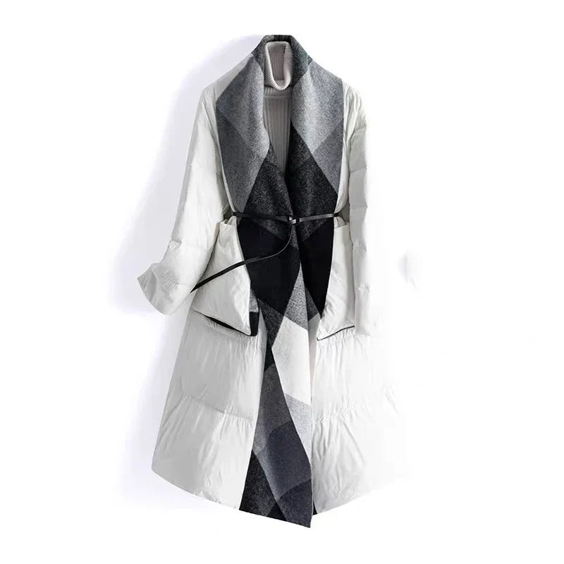 Muse and Valeur | Wool-Panel Down Coat