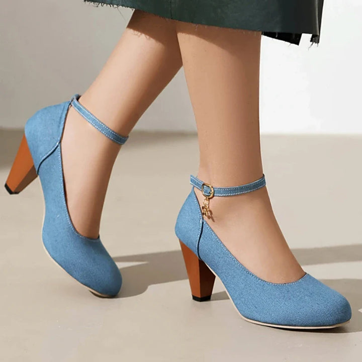 Muse & Valeur | Heels for Women, Leather, Slim Fit, Black, Elegant