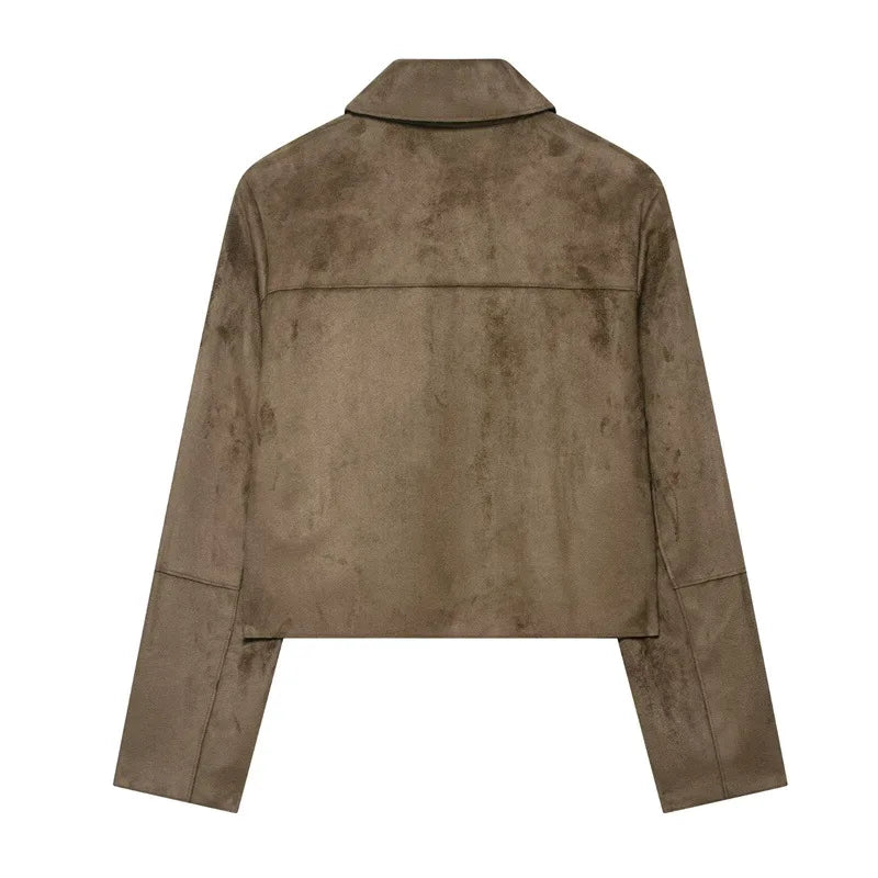 Muse and Valeur | Suede Cropped Jacket