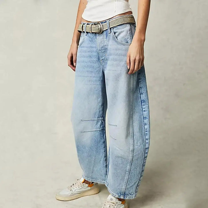 Muse & Valeur | Barrel-Leg Denim Jeans for Women