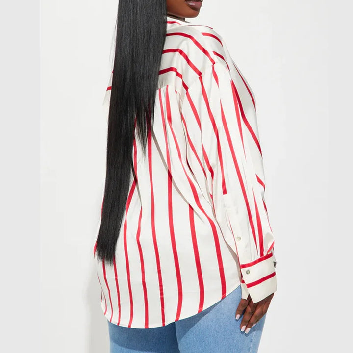 Muse and Valeur | Satin Stripe Shirt