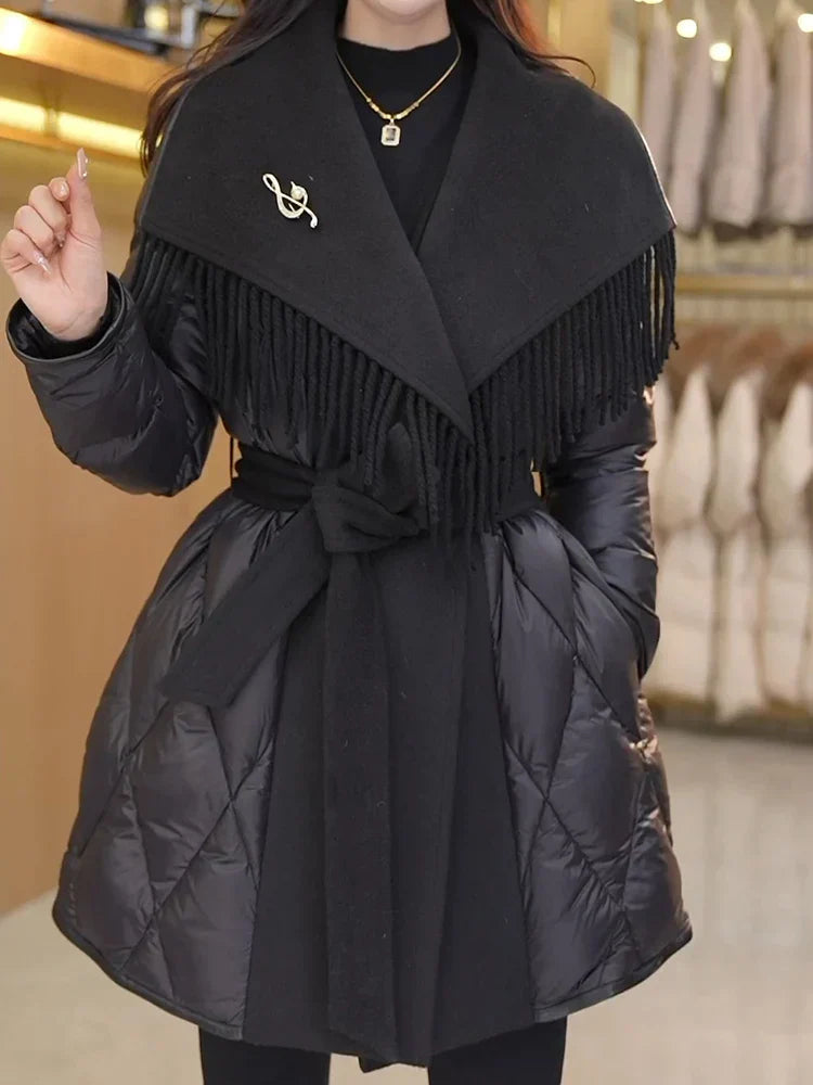 Muse and Valeur | Fringe Down Coat